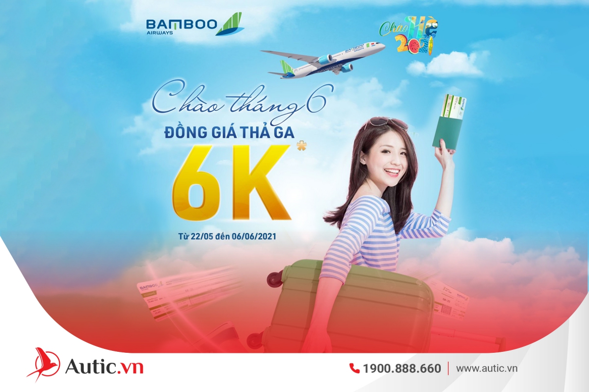 Đồng giá vé 6k từ nhà Bamboo Airways